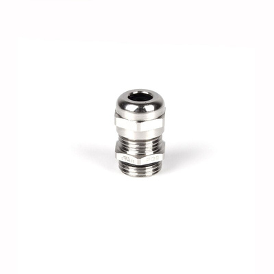 RS PRO Metallic Brass Cable Gland, PG9 Thread, 4mm Min, 8mm Max, IP68