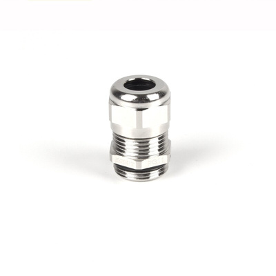 RS PRO Metallic Nickel Plated Brass Cable Gland, M20 Thread, 6mm Min, 12mm Max, IP68