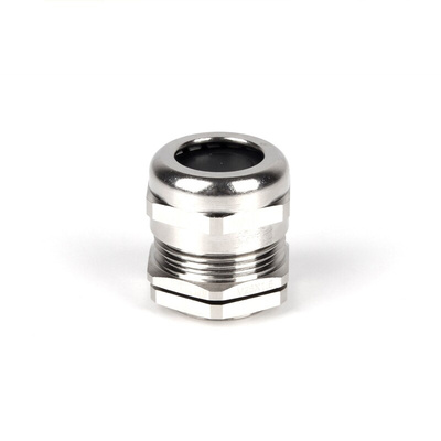 RS PRO Metallic Nickel Plated Brass Cable Gland, M25 Thread, 9mm Min, 16mm Max, IP68