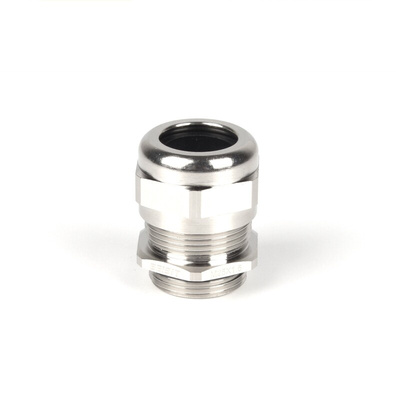 RS PRO Metallic Nickel Plated Brass Cable Gland, M25 Thread, 9mm Min, 16mm Max, IP68