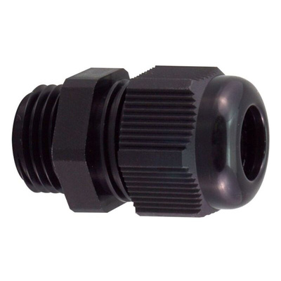 RS PRO Black Nylon Cable Gland, M20 Thread, 8mm Min, 12mm Max, IP68