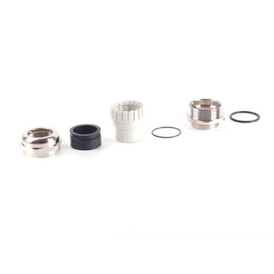 RS PRO Nickel Plated Brass Cable Gland, M32 Thread, 18mm Min, 25mm Max, IP68