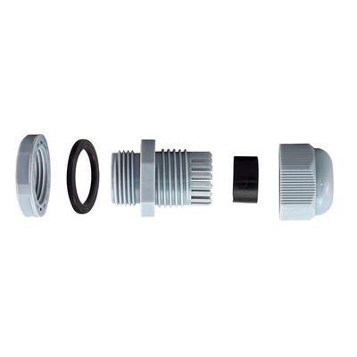 RS PRO Grey Nylon Cable Gland, PG36 Thread, 22mm Min, 32mm Max, IP68