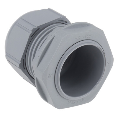 Lapp SKINTOP Series Grey Polyamide Cable Gland, M32 Thread, 9mm Min, 21mm Max, IP66, IP68, IP69K