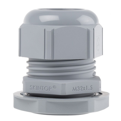 Lapp SKINTOP Series Grey Polyamide Cable Gland, M32 Thread, 9mm Min, 21mm Max, IP66, IP68, IP69K