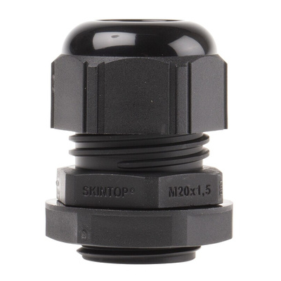 Lapp SKINTOP Series Black Polyamide Cable Gland, M20 Thread, 6mm Min, 13mm Max, IP66, IP68, IP69
