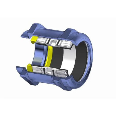 Lapp SKINTOP Series Metallic Nickel Plated Brass Cable Gland, M40 Thread, 19mm Min, 28mm Max, IP68
