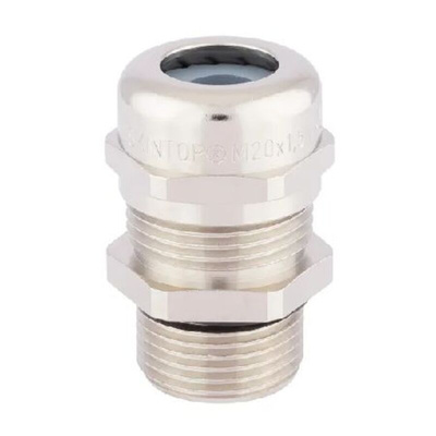Lapp SKINTOP Series Nickel Plated Brass Cable Gland Kit, M20 Thread, 7mm Min, 13mm Max, IP68