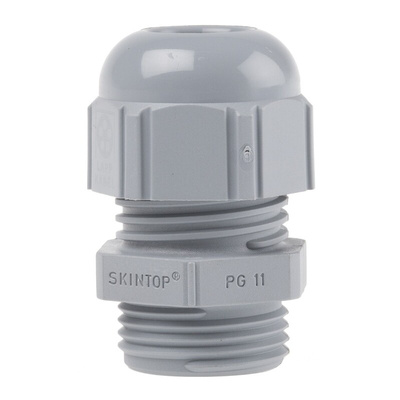 Lapp SKINTOP Series Grey Polyamide Cable Gland, PG11 Thread, 4mm Min, 10mm Max, IP68