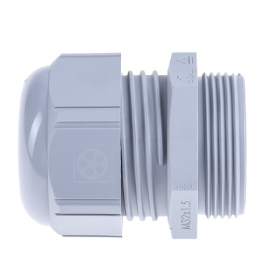 Lapp SKINTOP Series Grey Polyamide Cable Gland, M32 Thread, 9mm Min, 21mm Max, IP66, IP68, IP69K