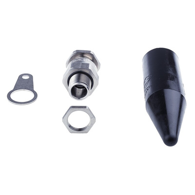 Stainless Steel Cable Gland Kit, M20 Thread, 9.6mm Min, 14mm Max, IP66, IP68