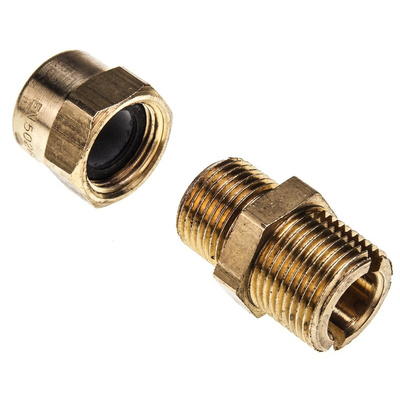 Prysmian AXT Series Brass Cable Gland Kit, M20 Thread, 5.5mm Min, 11.5mm Max, IP66