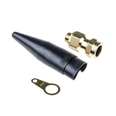 Prysmian CW20 Series Steel Cable Gland Kit, M20 Thread, 11.7mm Min, 20.8mm Max, IP66