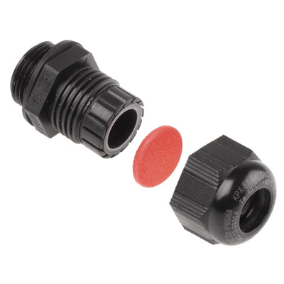 Kopex-EX CGM Series Black Nylon Cable Gland, M20 Thread, 6mm Min, 12mm Max, IP66, IP68