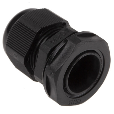 HellermannTyton NGM Series Black Nylon Cable Gland, M20 Thread, 6mm Min, 12mm Max, IP68