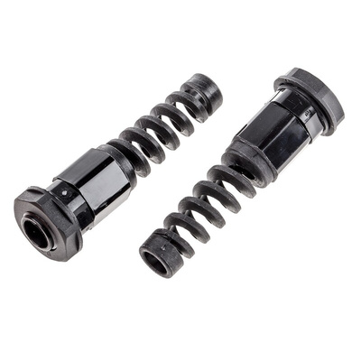 RS PRO Black Nylon Cable Gland, PG7 Thread, 3.5mm Min, 6mm Max, IP68