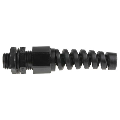 RS PRO Black Nylon Cable Gland, M16 Thread, 5mm Min, 10mm Max, IP68