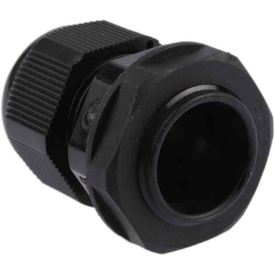RS PRO Black Nylon Cable Gland, PG16 Thread, 10mm Min, 14mm Max, IP68