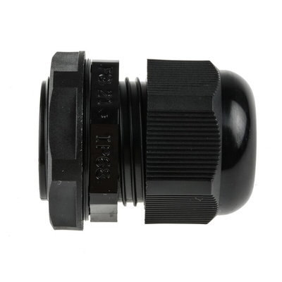 RS PRO Black Nylon Cable Gland, PG21 Thread, 13mm Min, 18mm Max, IP68