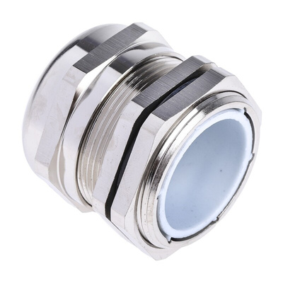 RS PRO Metallic Nickel Plated Brass Cable Gland, PG29 Thread, 18mm Min, 25mm Max, IP68