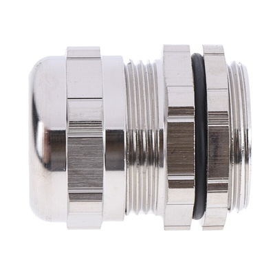 RS PRO Metallic Nickel Plated Brass Cable Gland, M25 Thread, 10mm Min, 16mm Max, IP68