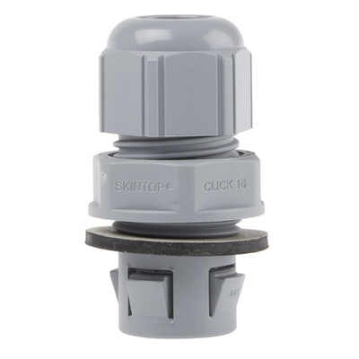 Lapp SKINTOP Series Grey Polyamide Cable Gland, M16 Thread, 5mm Min, 9mm Max, IP68