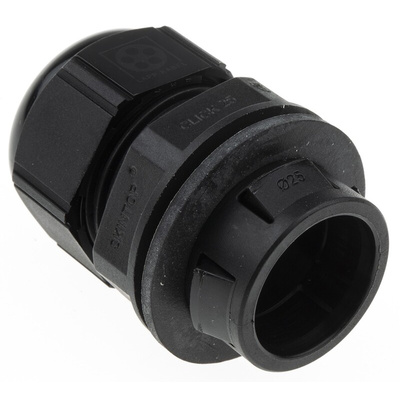 Lapp SKINTOP Series Black Polyamide Cable Gland, M25 Thread, 9mm Min, 17mm Max, IP68