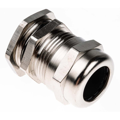 SIB SIB-TEC Series Metallic Nickel Plated Brass Cable Gland, PG16 Thread, 8mm Min, 15mm Max, IP68