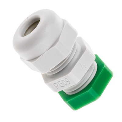 SIB WADI-TEC Series Grey PA 6 Cable Gland, PG9 Thread, 4.5mm Min, 8mm Max, IP68