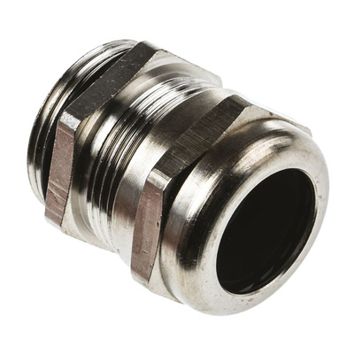 SIB SIB-TEC Series Metallic Nickel Plated Brass Cable Gland, PG21 Thread, 11mm Min, 19mm Max, IP68