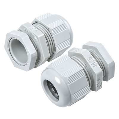 SIB SIB-TEC Series Grey PA 6 Cable Gland, M25 Thread, 9mm Min, 18mm Max, IP68