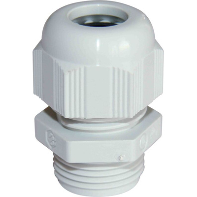 SIB SIB-TEC Series Grey PA 6 Cable Gland, M16 Thread, 2.5mm Min, 8mm Max, IP68