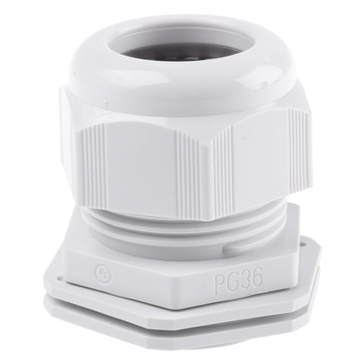 SIB SIB-TEC Series Grey PA 6 Cable Gland, PG36 Thread, 18mm Min, 32mm Max, IP68