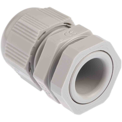 SIB SIB-TEC Series Grey PA 6 Cable Gland, PG11 Thread, 3.5mm Min, 10mm Max, IP68