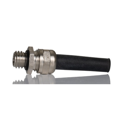 SES Sterling A1 Series Metallic Nickel Plated Brass Cable Gland, M8 Thread, 3.8mm Min, 4.8mm Max, IP68