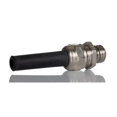 SES Sterling A1 Series Metallic Nickel Plated Brass Cable Gland, M8 Thread, 3.8mm Min, 4.8mm Max, IP68