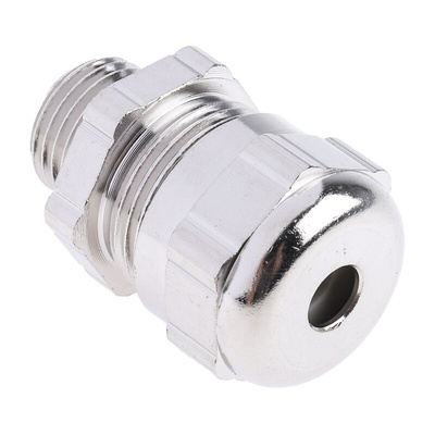 ABB Metallic Nickel Plated Brass Cable Gland, M16 Thread, 4mm Min, 6mm Max, IP68