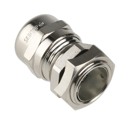 Lapp SKINTOP Series Metallic Nickel Plated Brass Cable Gland, PG9 Thread, 3mm Min, 8mm Max, IP68