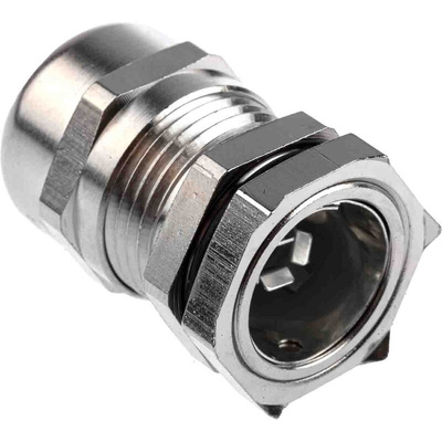 Lapp SKINTOP Series Metallic Nickel Plated Brass Cable Gland, PG11 Thread, 4mm Min, 10mm Max, IP68
