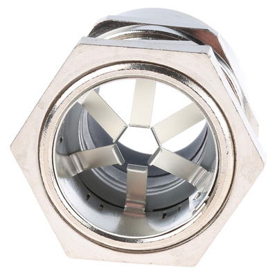 Lapp SKINTOP Series Metallic Nickel Plated Brass Cable Gland, PG21 Thread, 11mm Min, 18mm Max, IP68
