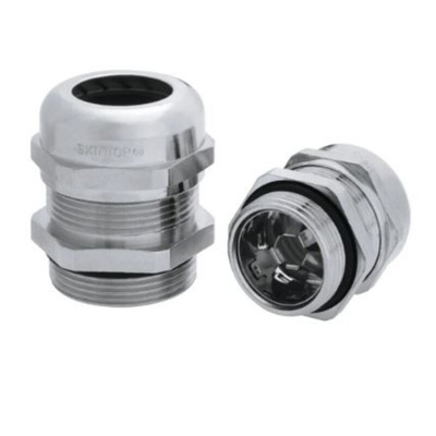 Lapp SKINTOP Series Metallic Nickel Plated Brass Cable Gland, PG21 Thread, 11mm Min, 18mm Max, IP68