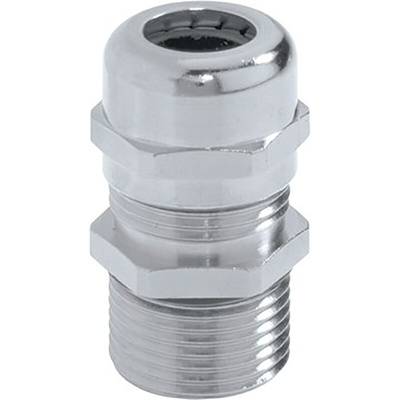Lapp SKINTOP Series Metallic Nickel Plated Brass Cable Gland, M40 Thread, 19mm Min, 28mm Max, IP68