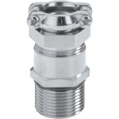 Lapp SKINDICHT Series Metallic Nickel Plated Brass Cable Gland, M20 Thread, 13mm Min, 15mm Max, IP55