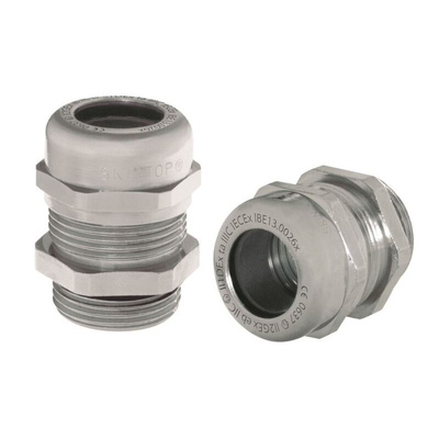 Lapp SKINTOP Series Black Nickel Plated Brass Cable Gland Kit, M25 Thread, 9mm Min, 17mm Max, IP68