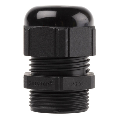 Lapp SKINTOP Series Black Polyamide Cable Gland, PG21 Thread, 13mm Min, 18mm Max, IP68