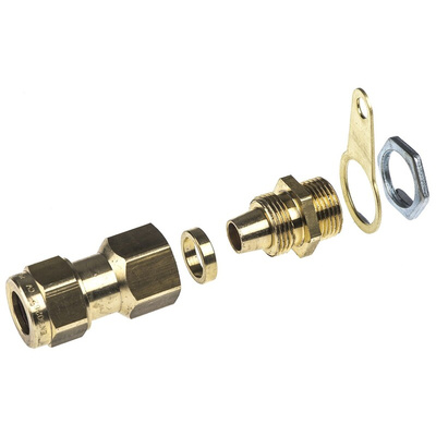 Prysmian CW20SS Series Steel Cable Gland Kit, M20 Thread, 8mm Min, 13.2mm Max, IP66