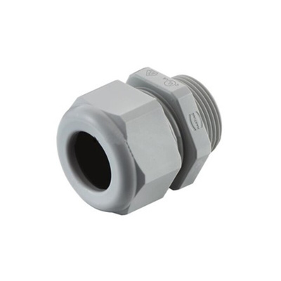Harting Han CGM-P Series Grey Thermoplastic Cable Gland, M20 Thread, 10mm Min, 14mm Max, IP68, IP69K