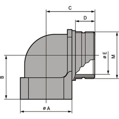 Lapp SKINDICHT Series Grey Glass Fibre Reinforced, Polyamide Cable Gland, M20 Thread, IP55