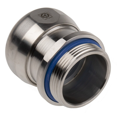 Lapp SKINTOP Series Metallic Stainless Steel Cable Gland, M32 Thread, 11mm Min, 21mm Max, IP69K