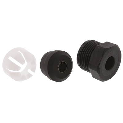 Bulgin 7000 Series Black, Grey, White, Yellow Thermoplastic Cable Gland Kit, PG13.5 Thread, 5mm Min, 7mm Max, IP66,